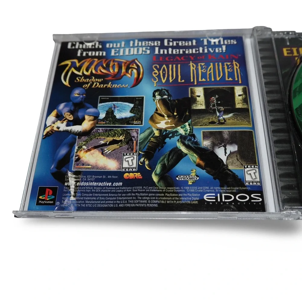 Tomb Raider III 3 PlayStation 1 PS1 Black Label 1998 Complete Manual SLUS-00691
